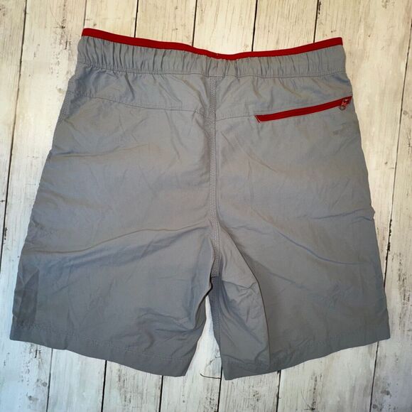 The North Face Hiking Shorts Men Small Gray Zip Pocket Nylon Outdoor Drawstring - Picture 3 of 7